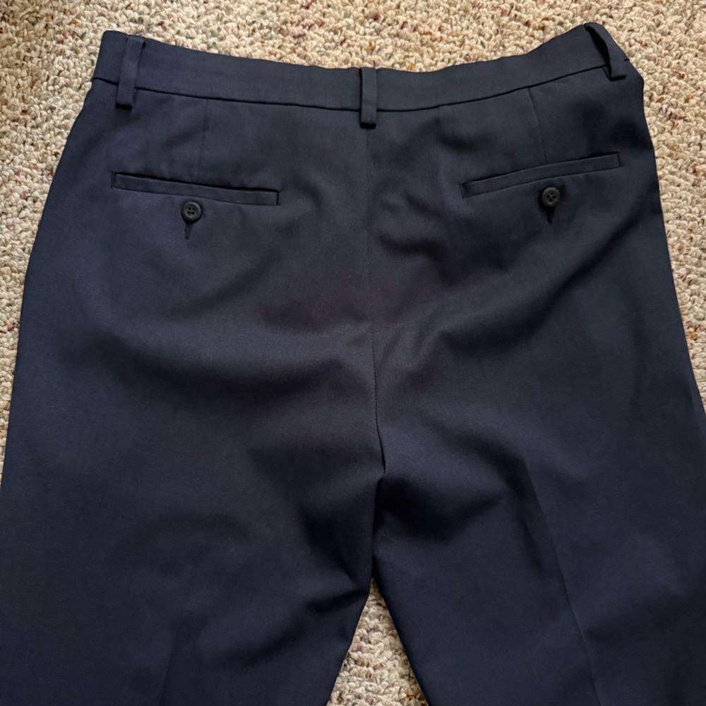 Classic Navy Blue Mens Dress Pants 34x34